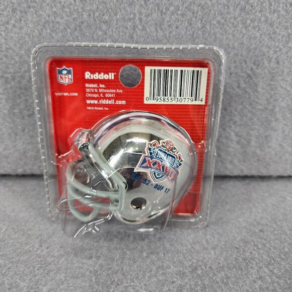 Dallas Cowboys Riddell Pocket Chrome Mini Helmet, New in Pkg, Superbowl XXVII - Picture 2 of 6